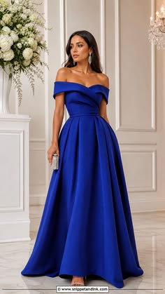 Royal Blue Evening Dress